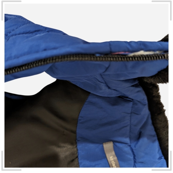 Pre-owned  Liz Claiborne Royal Blue Quilted Vest with Black Trim - Picture 4 of 10